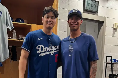 MLB/「台灣賈吉」柯敬賢與大谷翔平投打正面交鋒!收穫夢幻合照